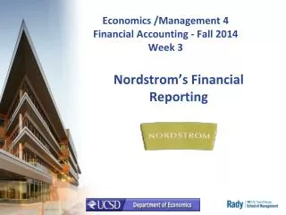 Economics /Management 4 Financial Accounting - Fall 2014 Week 3