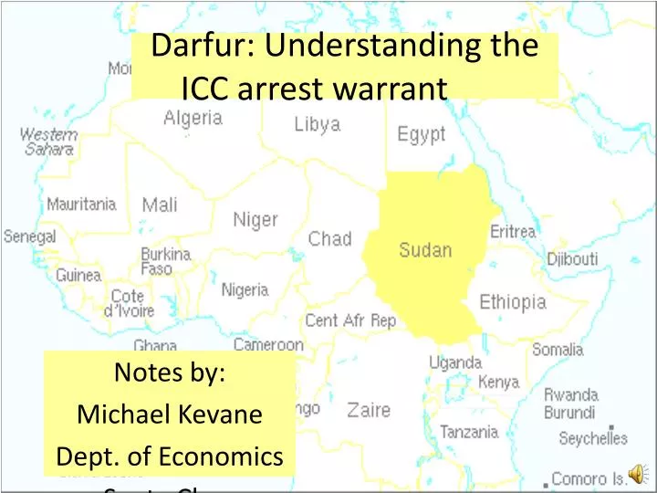 darfur understanding the icc arrest warrant
