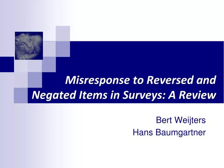 misresponse to reversed and negated items in surveys a review