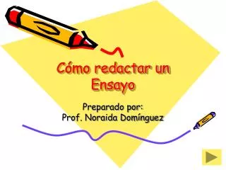 c mo redactar un ensayo