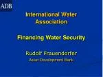 International Water Association - slide 1