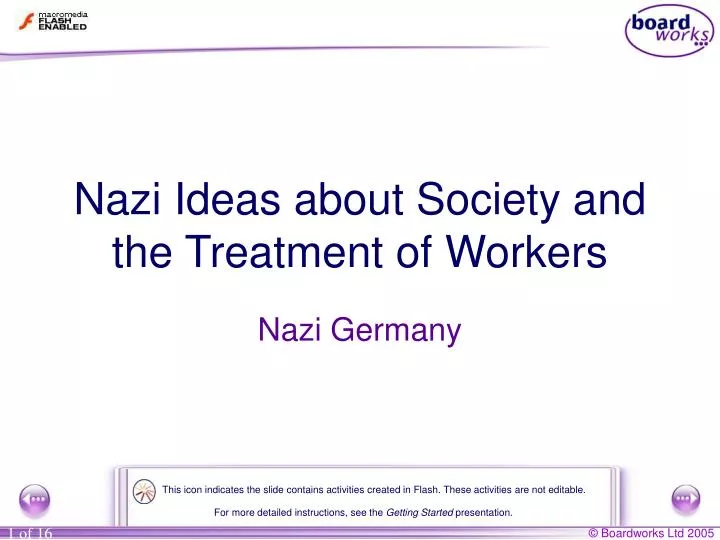 nazi ideas about society and the treatment of workers