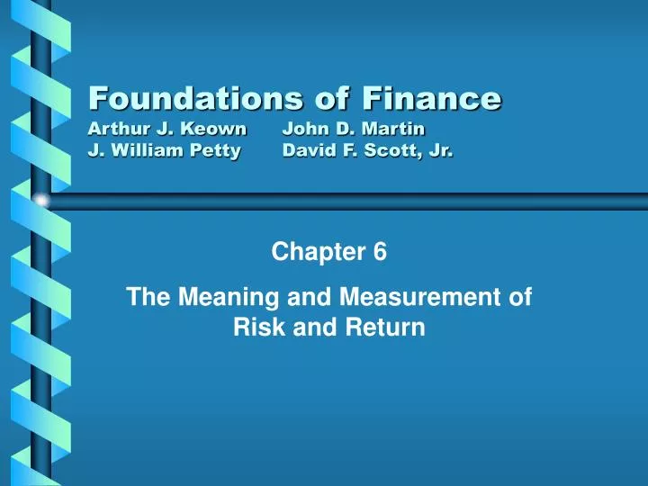 foundations of finance arthur j keown john d martin j william petty david f scott jr