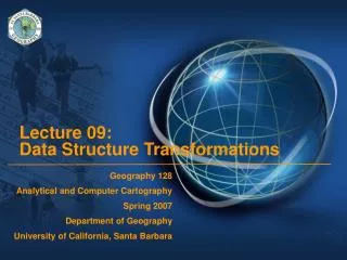 Lecture 09: Data Structure Transformations