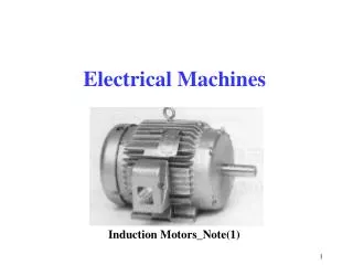 Electrical Machines