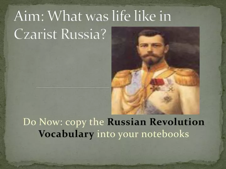 aim what was life like in czarist russia