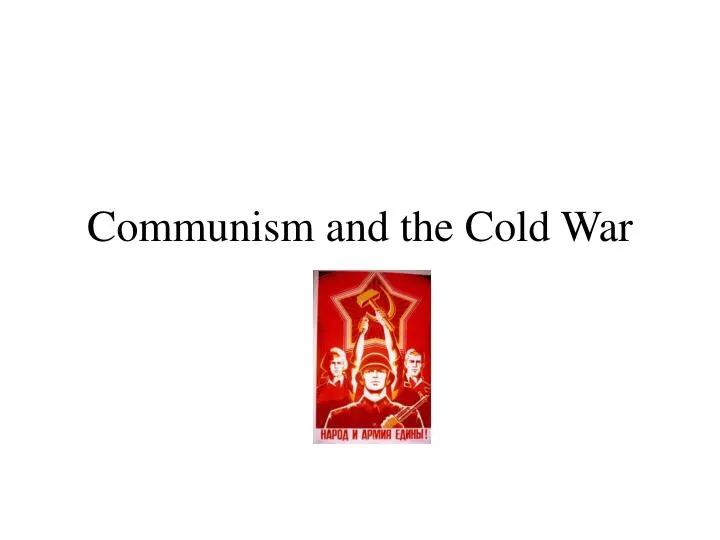 communism and the cold war