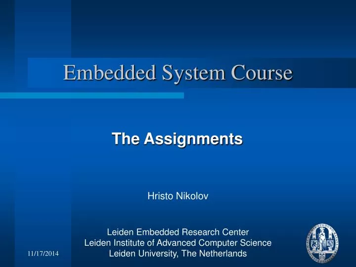 embedded system course