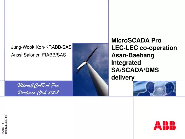 microscada pro lec lec co operation asan baebang integrated sa scada dms delivery
