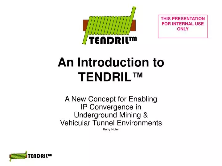 an introduction to tendril