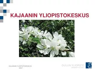 kajaanin yliopistokeskus