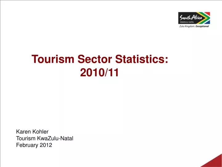 tourism sector statistics 2010 11