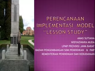 perencanaan implementasi model lesson study