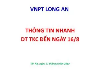 vnpt long an