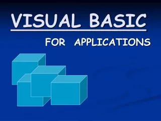 VISUAL BASIC