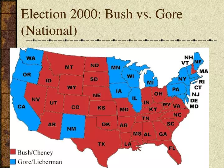 election 2000 bush vs gore national