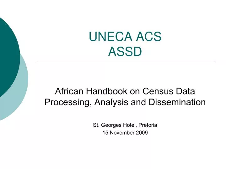 uneca acs assd