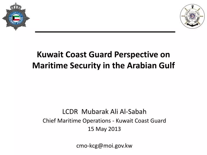 kuwait coast guard perspective on maritime security in the arabian gulf