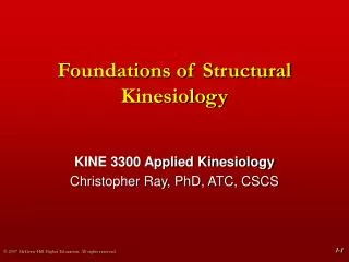 Foundations of Structural Kinesiology