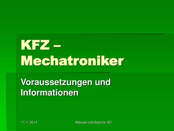 kfz mechatroniker