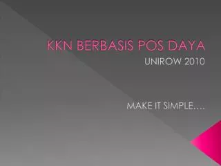 kkn berbasis pos daya