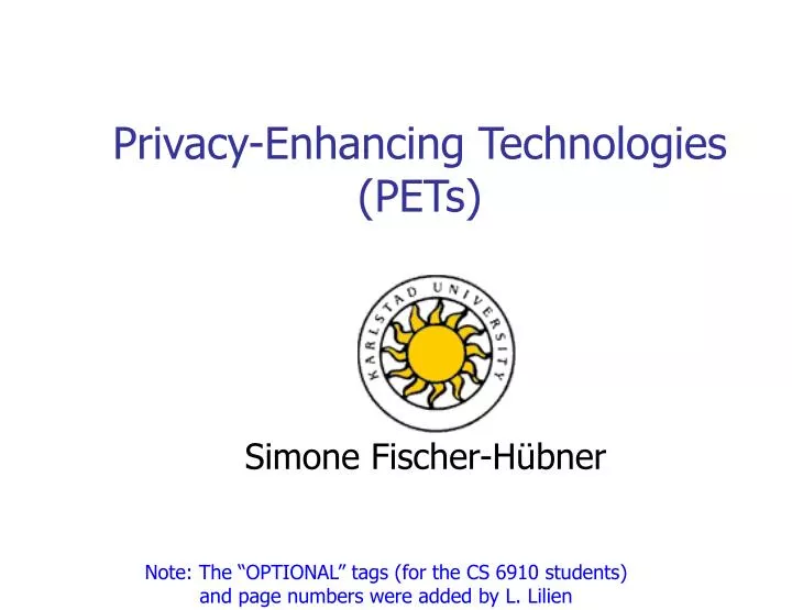 privacy enhancing technologies pets