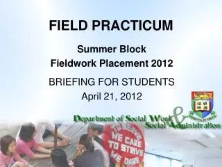 FIELD PRACTICUM