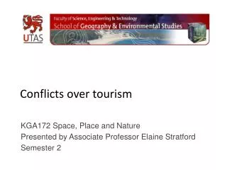Conflicts over tourism