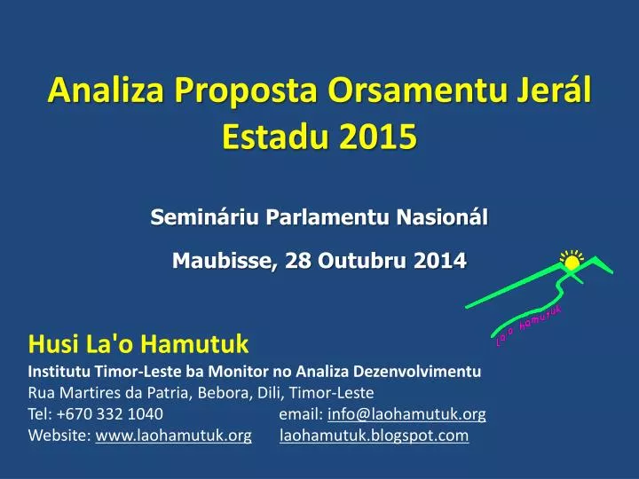 analiza proposta orsamentu jer l estadu 2015