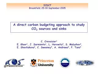 A direct carbon budgeting approach to study CO 2 sources and sinks