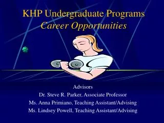 KHP Undergraduate Programs Career Opportunities
