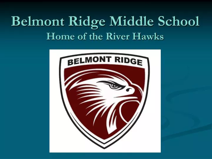 belmont ridge middle school home of the river hawks