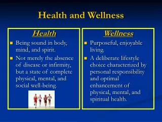 Health and Wellness