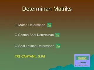 determinan matriks