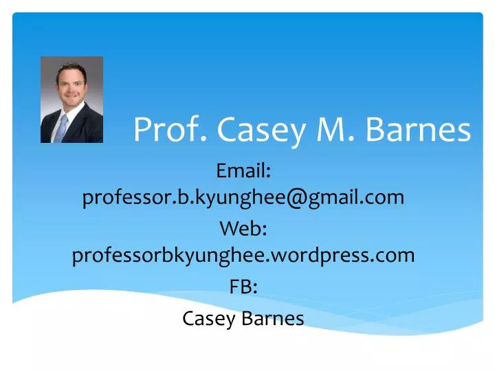 prof casey m barnes