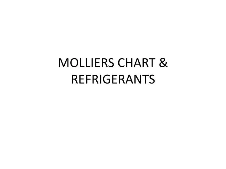 molliers chart refrigerants