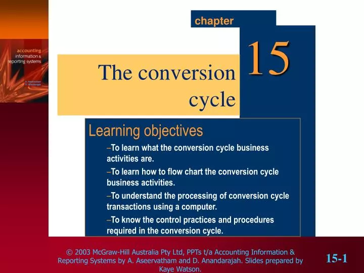 the conversion cycle