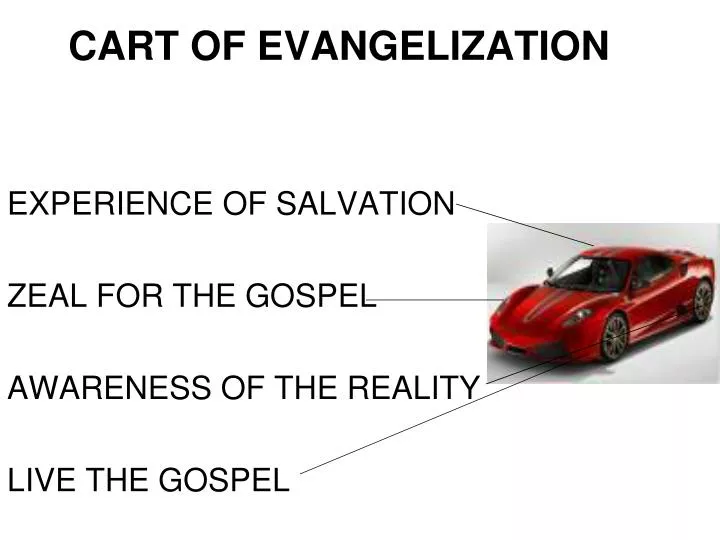 cart of evangelization