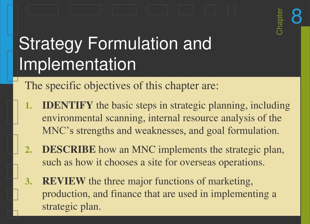 Strategy Formulation Implementation Slide PPT - Strategy Formulation and Implementation PowerPoint Presentation ...
