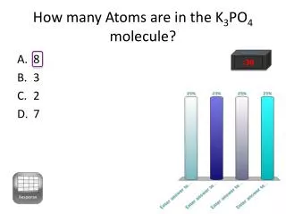 How many Atoms are in the K 3 PO 4 molecule?