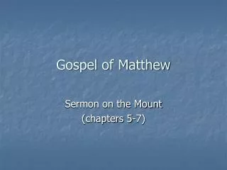 Gospel of Matthew