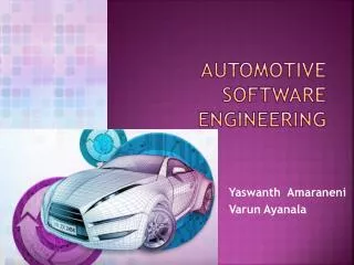Automotive Software Engineering