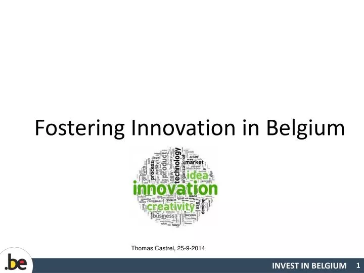 fostering innovation in belgium