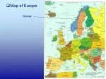 Map of Europe Norway - slide 1