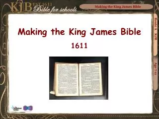 Making the King James Bible