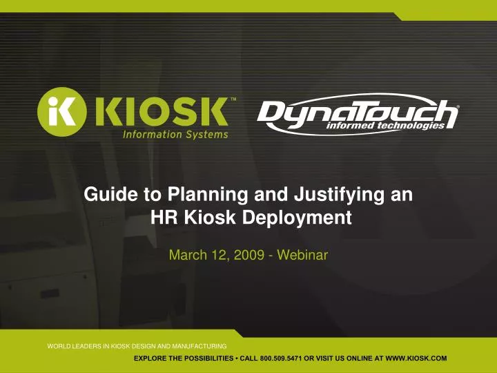 guide to planning and justifying an hr kiosk deployment