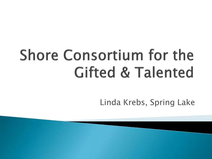 shore consortium for the gifted talented