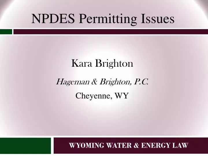 wyoming water energy law