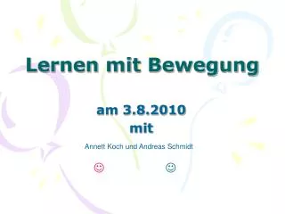 lernen mit bewegung