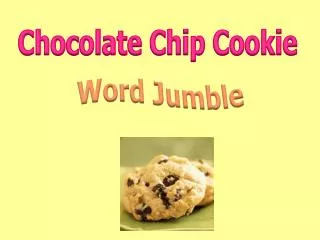 Chocolate Chip Cookie